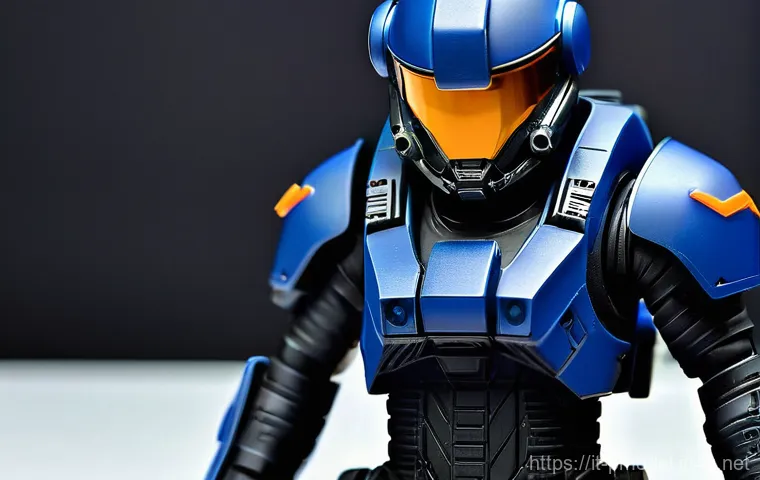 피규어 프라모델 DIY 개조법 - **Prompt: Gritty Post-Apocalyptic Mech Weathering**
    "A highly realistic miniature post-apocalypt...