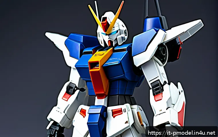 RG 건담 최신 모델 - A highly detailed RG Gundam 2024 model kit assembled and displayed on a sleek modern stand, showcasi...