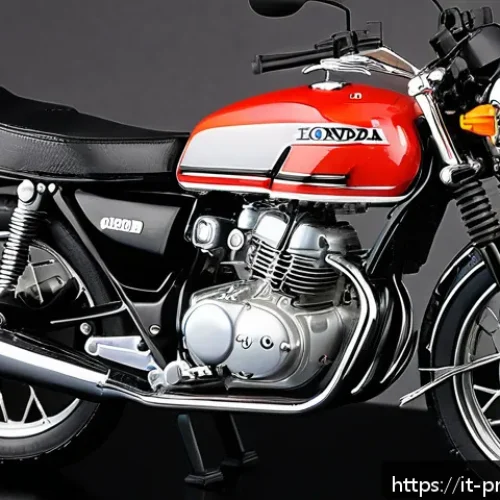 혼다 모터사이클 프라모델 - A highly detailed 1:12 scale miniature model of the vintage Honda CB750 Four motorcycle, crafted wit...